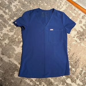 Figs XXS Catarina scrub top - color: denim
